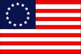 2 x 3 Feet Betsy Ross US 13 Colonies (PRINT) Nylon - outdoor Historical Flags Made in US.