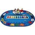 Bilingual Paint By Numero Carpet Oval 5'5" x 7'8"
