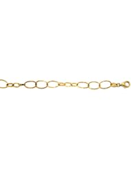 CleverEves 14Kt Yellow Gold Oval Mixed Link Bracelet