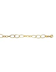 14KT Yellow Oval Mixed Link Bracelets Length = 7.5