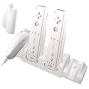 Sumnique - Charge Stand 2x 2800 mAh Rechargeable Battery For Nintendo Wii
