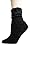 Soft and Warm Microfiber Fuzzy Socks by Foot Traffic in Black