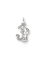 Disneys Tigger Charm in Sterling Silver - 3/4 Inch