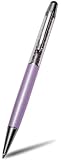 YooMee 2-in-1 Light Amethyst Capacitive Touchscreen Stylus and Ballpoint Pen with Swarovski Crystals