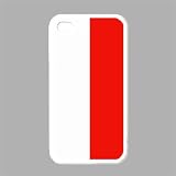 Poland Flag White Iphone 4 - Iphone 4s Case