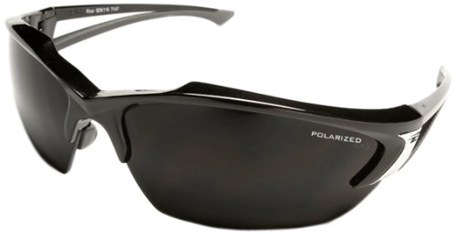 Edge Eyewear TSDK216 Khor Safety Glasses, Black with Polarized Smoke Lens On Sale
