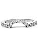 Size 7 14k White Gold .25CT Curved Diamond Wedding Womens Anniversary Ring