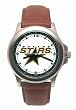 Dallas Stars Mens Rookie League Leather Strap Watch