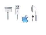 Genuine Apple iPod Headphones + Free Genuine Apple ipod dock Cable -Original