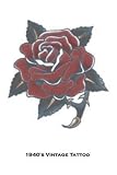 1940s Vintage Rose Tattoo : Halloween Accessory