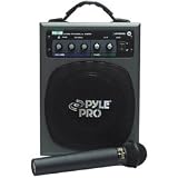 Pyle PWM-A600 100-WATT Battery Powered PA System with Wireless Mic