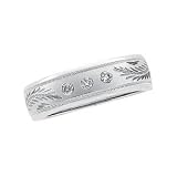 14K White Gold Diamond Wedding Band Duo - Lady's Ring