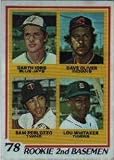 1978 Topps Lou Whitaker Baseball Rookie Card In Protective Display Case