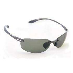 Bolle Sunglasses Kickback Plating Gun Metal Frame with Polarized Axis Lenses