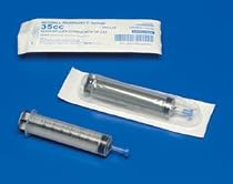 Monoject SoftPack 35cc Syringes - 35cc Syringe Luer Lock Tip, 160 Unit / Case