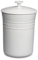 Le Creuset Stoneware Medium 4-Quart Canister, White