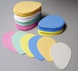 Compressed Tear Shaped Sponges - Multi Color 144 Pack