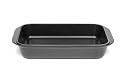 Le Creuset Cast Iron Rectangular Dish, Satin Black, 30 cm