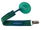 BooginHead Pacifier Holder, Blue Green Stripe BooginHead Pacifier Holder, Blue Green Stripe