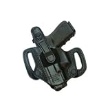 Leather Detachable Slide Holster for Springfield XD/XD CMP-RT (Black) - Firearm Accessories - Holsters