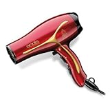 Andis 75375 Tourmaline Ionic/Ceramic Hair Dryer, Red