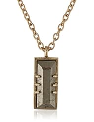 Kelly Wearstler Greenwich 18k Gold Finish Pyrite Pendant Necklace, 16"