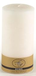 3"x6" Unscented Textured Pillar, Antique White