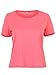 PERSUN Women's Cotton Short Sleeve Cropped Top Ringer T-shirt