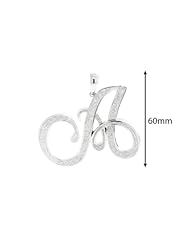 2.70 Carat Initial A diamond pendant in 10k White gold