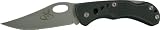 Schrade SCPRIM6 Team Primos Lockback Folding Knife with Clip Point Blade with Thumb Hole and Grey Aluminum Handle with Lanyard Hole