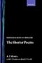 Oxford Guides to Chaucer: The Shorter Poems