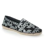 Office Solemate Espadrille Blk/wht Skulls - 7 Uk