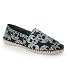 Solemate Espadrille Blk/wht Skulls - 7 Uk