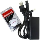 HQRP AC Adapter (Power Supply Cord) replacement for Compaq Presario C500, C500EA, C500EU, C501, C501NR, C501TU, C502, C502CA, C502EA, C502EU, C502TU, C502US, C503, C503TU, C503WM, C504, C504EA, C504EU, C504TU, C504US Series Equivalent plus Compaq 16ft Auto Retractable Phone Combo Cord