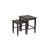 Home Star Espresso 2-Piece Nesting Tables