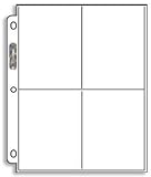 Ultra-Pro 4-Pocket Pages (Postcards) - 100 Pages per box (Quantity of 1)
