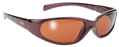 Womens Bronze Frame Wrap Around Riding Biker Sunglasses