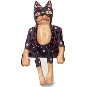 All Natural Handmade, Handpainted Cat Puppet by Cozee World