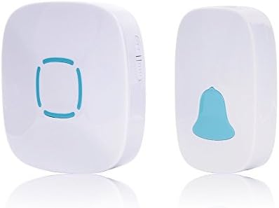MILIDE Wireless Doorbell Kit (1 Remote Button &amp; 1 Plugin Receiver )No Battery Required for Receiver 500-feet Range 36 Chimes(White)