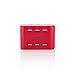 Rebelite USB Desktop Charging Station w/ 6 Ports & 4.8 Amps for iPhone, iPad, iPod, Samsung Galaxy, Android Phones, & Other Phones, Tablets, mp3 Players & Any Other USB Device (Rebel Red)