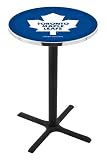 36" Toronto Maple Leafs Counter Height Pub Table - Cross Legs