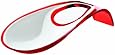 Guzzini Latina 9-1/2-Inch Two Tone Ladle Rest, Red