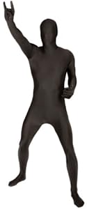 AFG Media Ltd - Black Adult Morphsuit - Large
