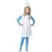Original Die Schlümpfe Lizenz Schlumpfkostüm Schlumpfine Kostüm für Kinder Kinderkostüm der blauen Schlümpfe blau blond Smurfs Fasching Karneval Gr. S / 4 - 6 Jahre / 104 - 116