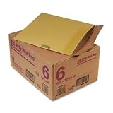 Sealed Air 49395 Sealed AirJiffy Rigi Bag Mailers, #6, 12-1/2x15, Brown Kraft, 100/Ctn