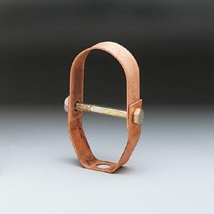 Pipe hanger, clevis, copper, 2" tube - HVAC