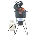 Brinkmann 810-5000-0 All-In-One Outdoor Cooker, Black