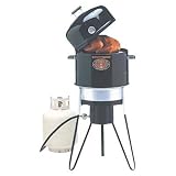 Brinkmann 810-5000-0 All-In-One Outdoor Cooker, Black