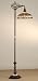 Meyda Tiffany 65842 Arm Floor Lamp, Mahogany Bronze Finish with Moss Green