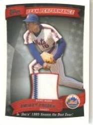 2010 Topps Peak Performance Relics #PPR-DG Dwight Gooden - New York Mets (Piece of Authentic Game Used Jersey) (Baseball Cards)